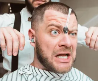 Waxing hair removal showing temporary and repetitive hair removal method